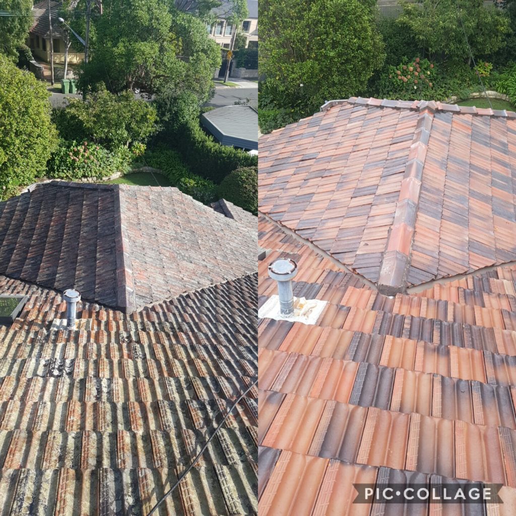 roof tile washing
